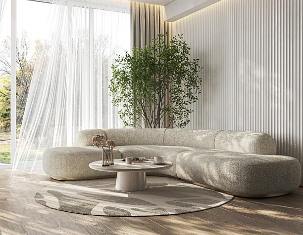 Kitchen-living room "Сlear breeze"
