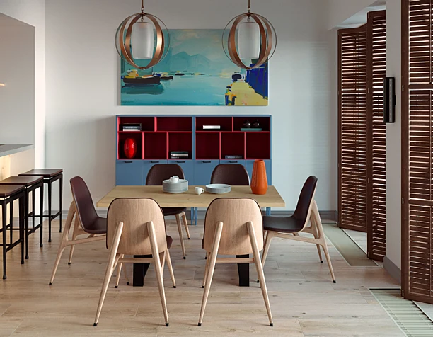 Living room with kitchen