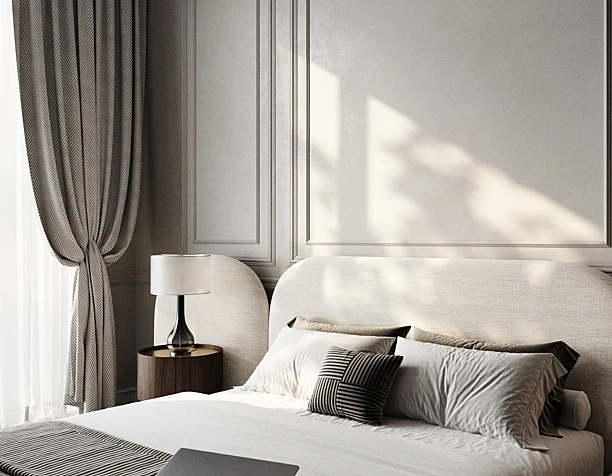 A bedroom in a classic style