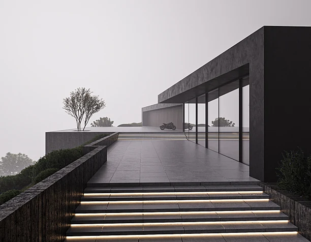 House, fog