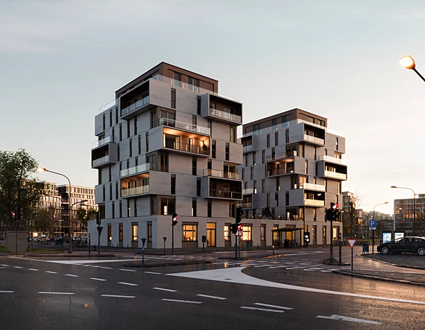A MODERN APARTMENT BUILDING IN DELFT