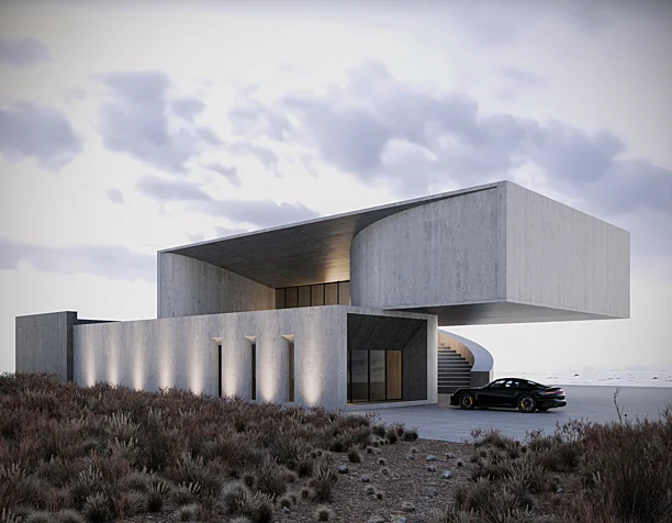 Modern Minimalism in the Desert (сделано по референсу)