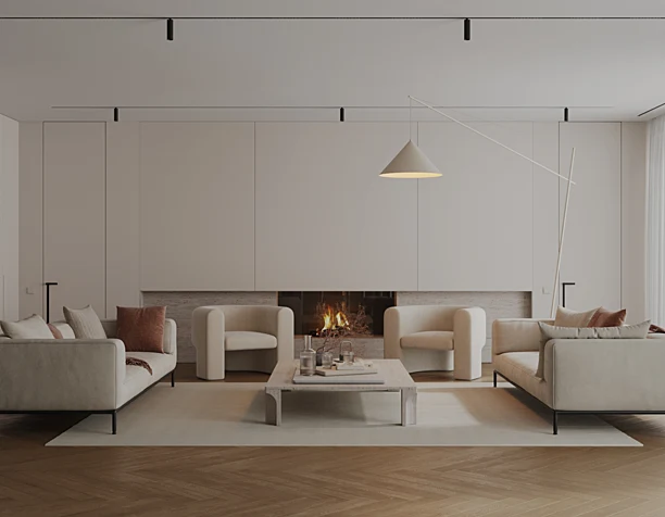 Living room, soft minimalism