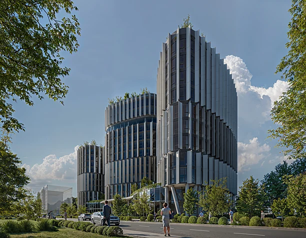 Concept project of the business center in Tashkent