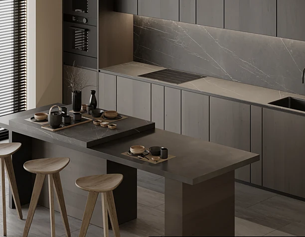 kitchen/living room