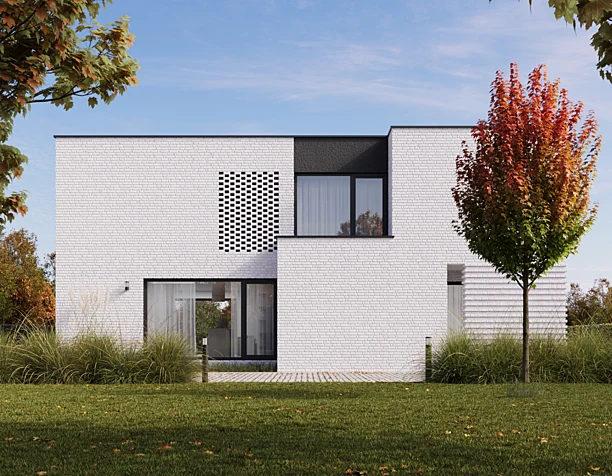 Visualization of a modern duplex house