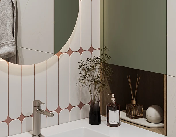 Ванна | Bathroom | ЖК Золотая аллея