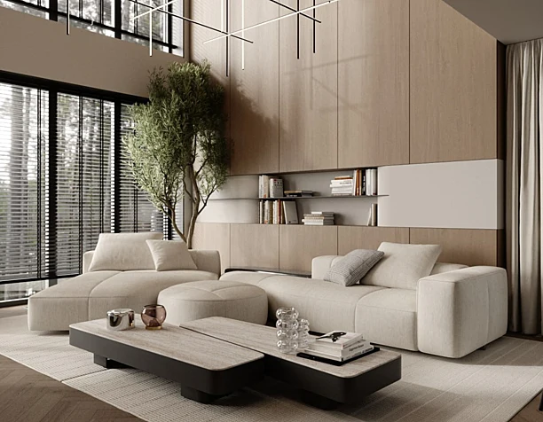 Warm Minimalism Living
