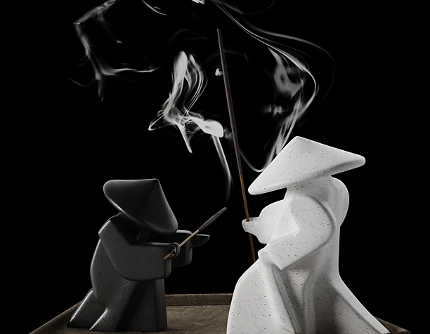 Decorative Sculpture Eternal Duel