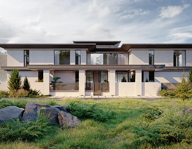 Landscape & Architecture visualisation of Private Villa in Russia