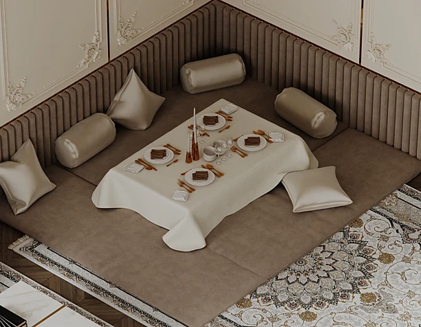 3D Visualization — 77m² Apartment in Namangan, Uzbekistan