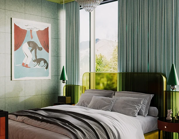 Спальня в загородном доме, г.Сочи | Bedroom in a country house, Sochi