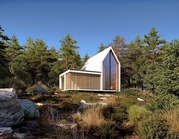 Concept of a House near the forest