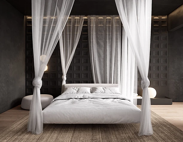 dark bedroom design