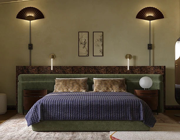 Master bedroom on Savinskaya Embankment  for Art Group by Vasilkova Daria