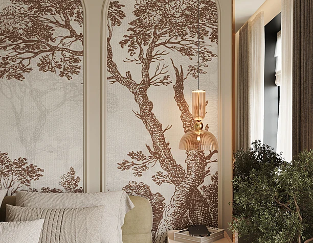 Cozy bedroom in a house on "Lesnaya Street"
