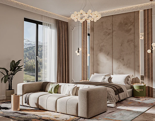Massive neo classic bedroom