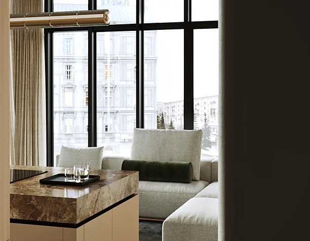 Beige living room (сделано по референсу)