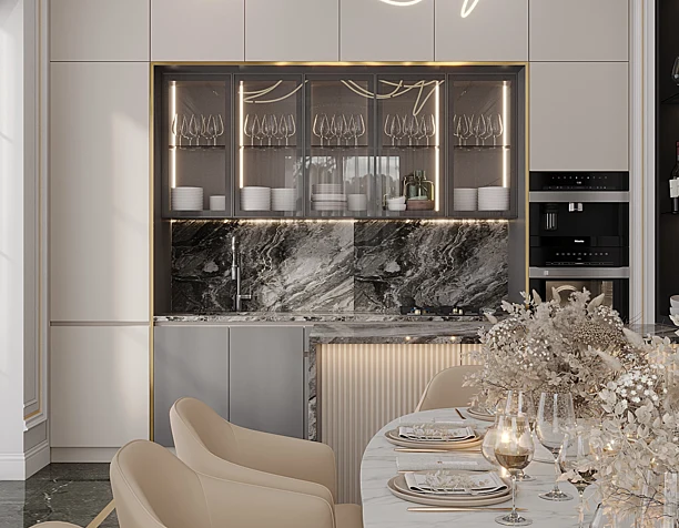 Neoclassical Kitchen Interior Design