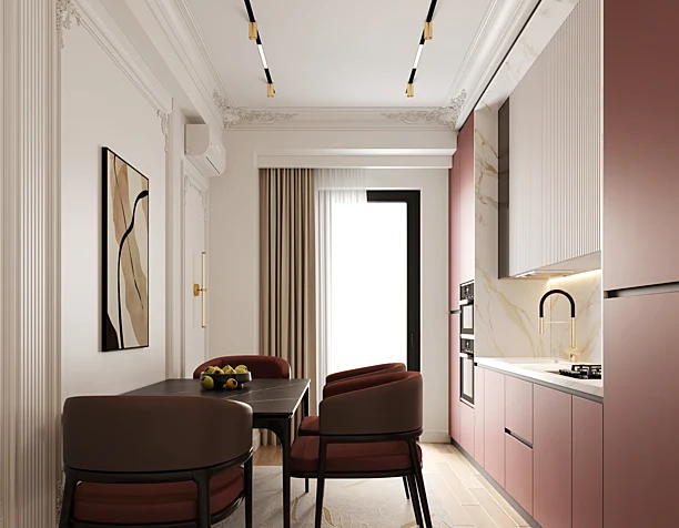 Neoclassical Kitchen Interior