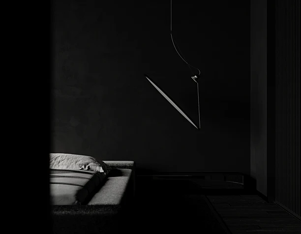Monochrome Bedroom I Light on point