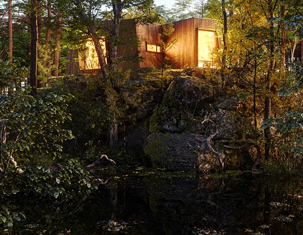 Friluftssykehuset Outdoor Care Retreat, Snohetta (сделано по референсу)