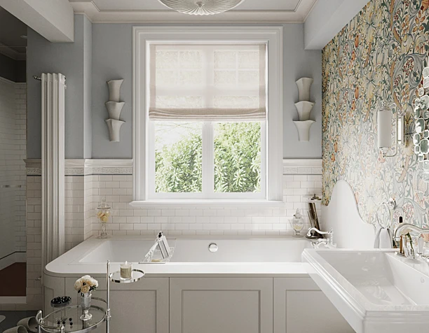 Master bathroom in a country house