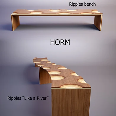 HORM / Collection  Ripples bench