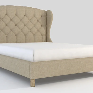 Meridian wing queen size bed 5104Q Beige