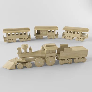wooden train
