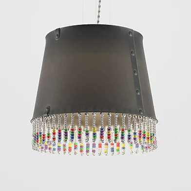 Rubber black chandelier