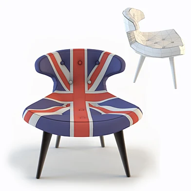 Andrew Martin, Gund chair Union Jjack denim