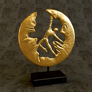 Modern Olympic Champion Abstract Statue