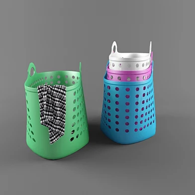 plastic laundry baskets