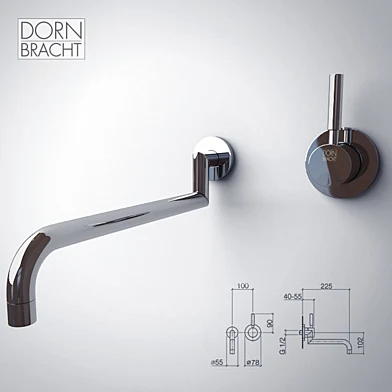 Dornbracht Meta.02 mixer (x3) wall-mounted