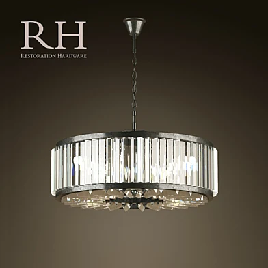 RH/ WELLES CRYSTAL CHANDELIER MEDIUM