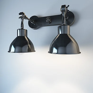 Бра с двумя плафонами   Double Wall Lamp