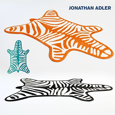 Zebra Rug by Jonathan Adler