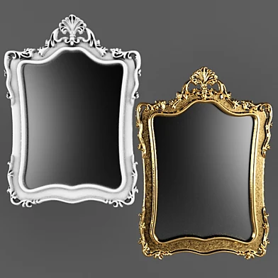 Зеркало, барокко, золото, рама, настенный декор, luxury, резьба, рама