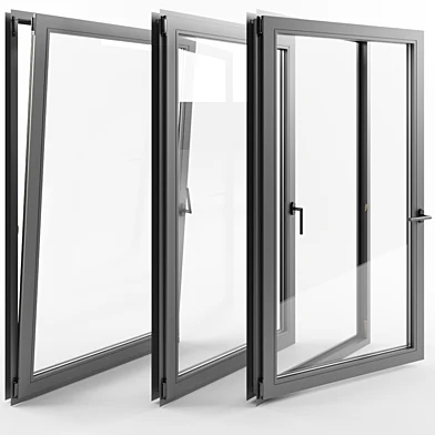 Windows detailed with double glazing