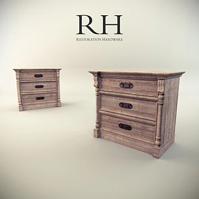 19TH C. FRENCH CARVED DOOR CLOSED NIGHTSTAND