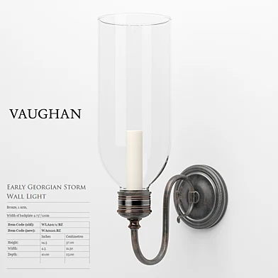 VAUGHAN - Early Georgian Storm Wall Light