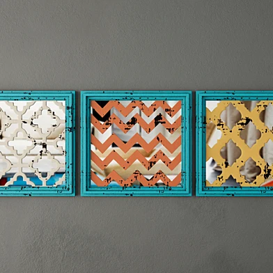 Square Wood Panel Wall Art