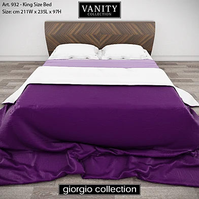 GIORGIO COLLECTION  Vanity - Art. 932 - King Size Bed