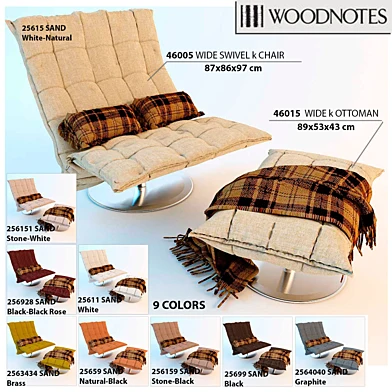 Кресло и оттоманка Woodnotes WIDE SWIVEL k CHAIR