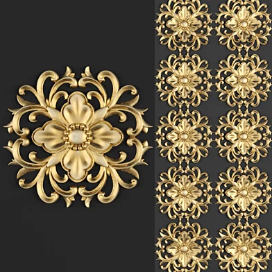 Лепнина, Лепнина, Розетка, luxury, золотой декор, резьба, лепка, лепной, потолочная, классическая