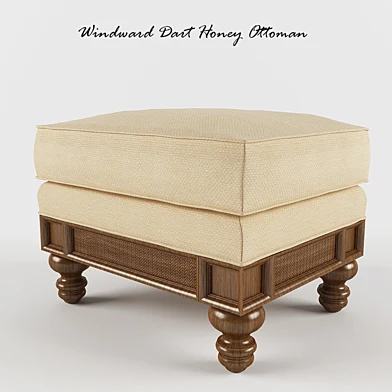 Windward Dart Honey Ottoman