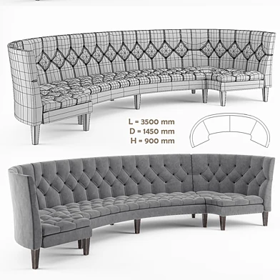 Restaurant Sofas Capito Set / Набор диванов в ресторан