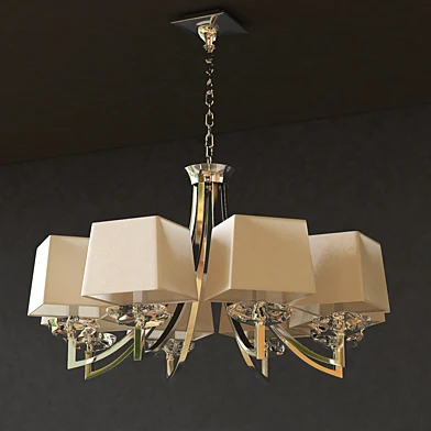 Mantra Akira Pendant Lamp Cromo/Crema 8L