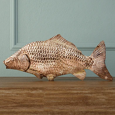Silvered Fish Decoration